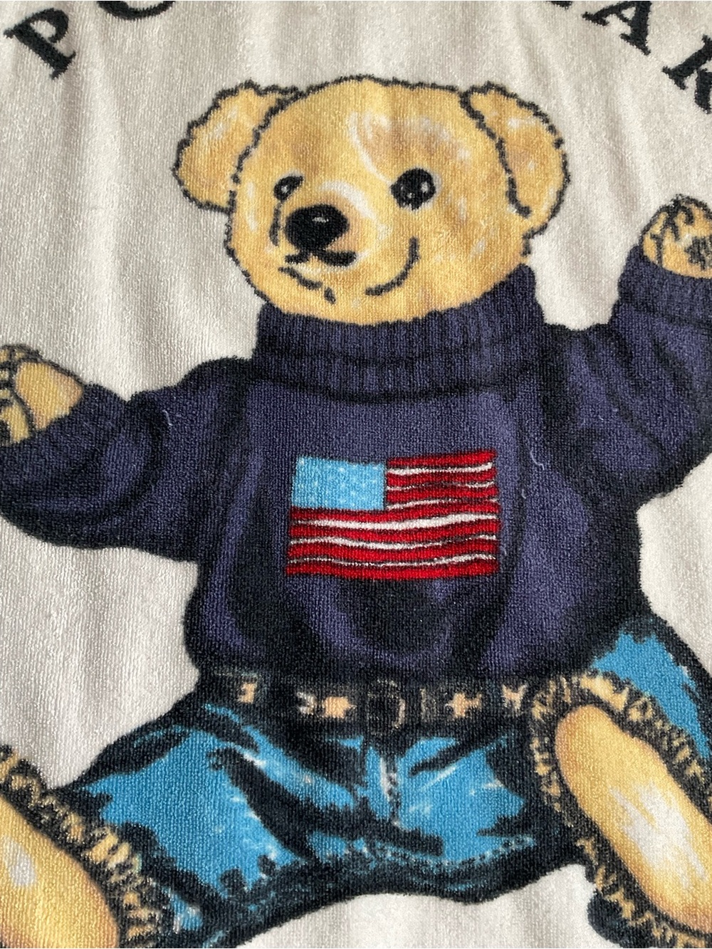 2 Vintage Ralph Lauren Polo Bear Pool/Beach Towels - Picture 4 of 11